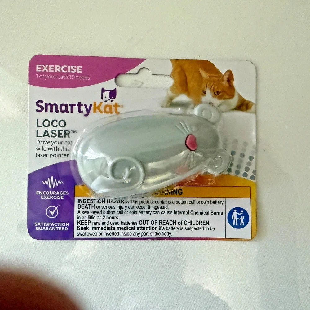 Quirky Kitty Interactive Cat Toys Tippy Toucan Bird In A Cage & SmartyKat Laser